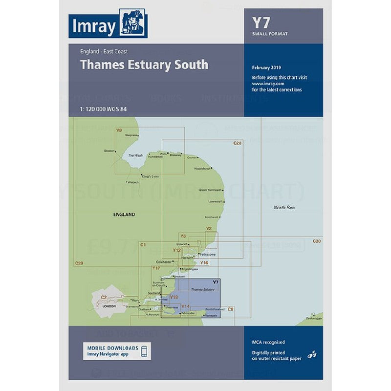 Imray Chart Y7 Thames Estuary South