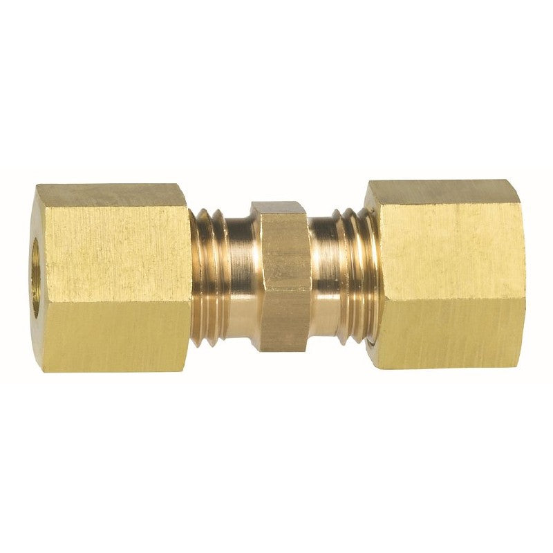 Talamex Brass Gas Hose Connector Straight Joiner 8mm to 8mm