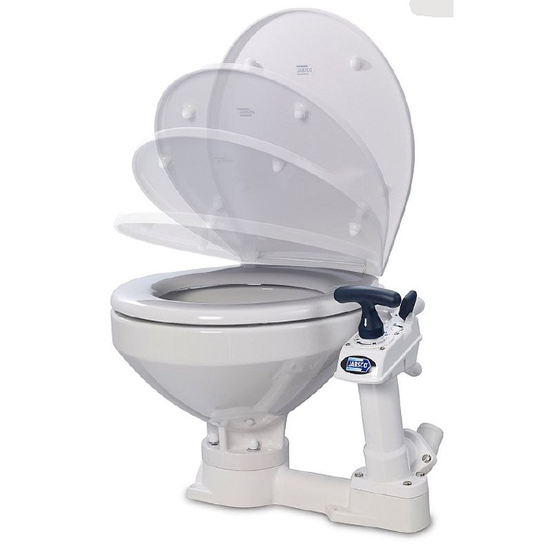 Jabsco Manual Toilet Twist N Lock Regular Soft Close Seat and Lid 29120-5100