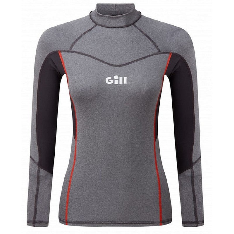 Gill Pro Rash Vest Long Sleeve Women's 5020W Grey Melange - 10