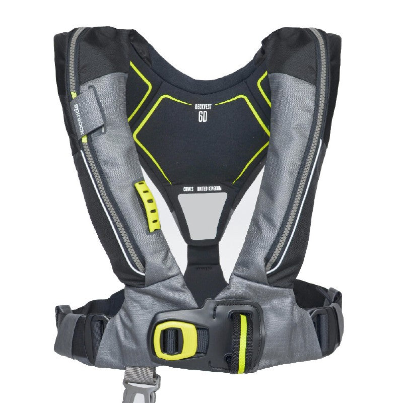 Spinlock Deckvest 6D 170N Lifejacket and Harness - Charcoal/Black