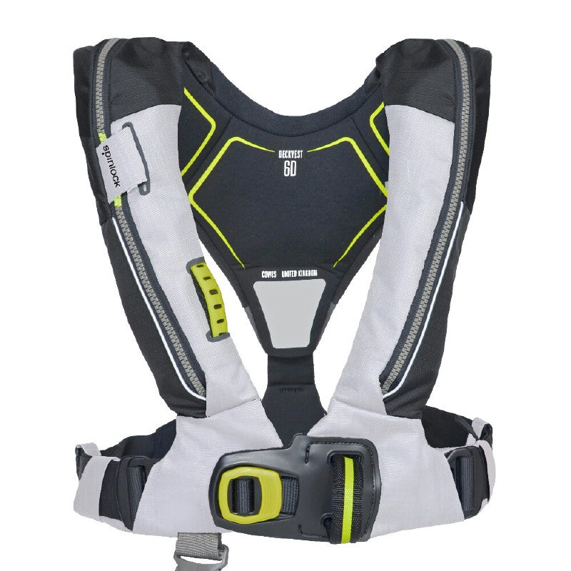 Spinlock Deckvest 6D 170N Lifejacket and Harness - Tropic White/Black - HRS Fitted