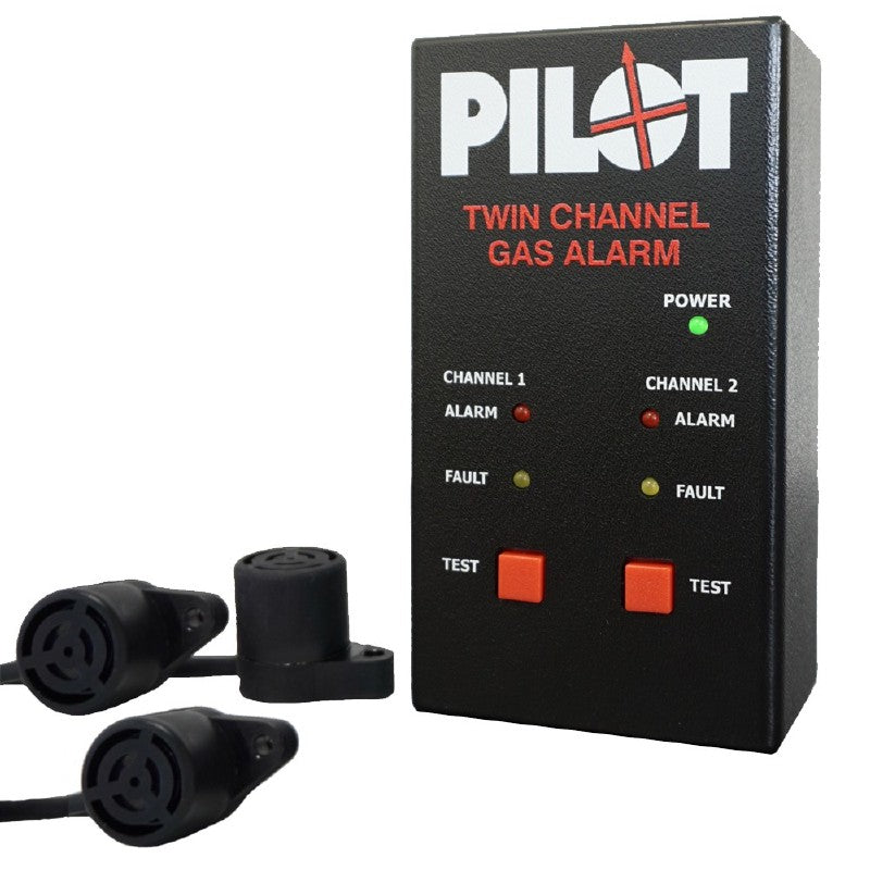 Pilot Carbon Monoxide and Twin Gas Alarm System - 12/24V