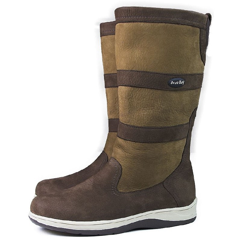 Orca Bay Storm Brown Breathable Leather Sailing Boots - Size 43