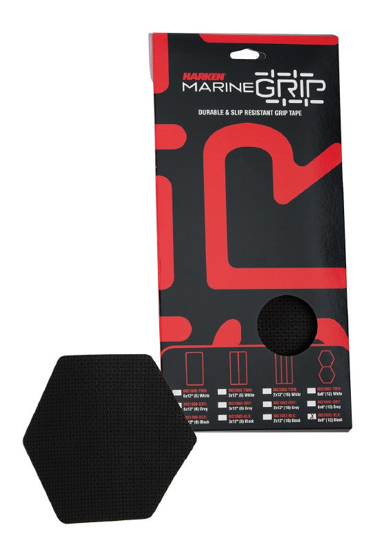 Harken Grip Tape-Honeycomb-Black 150 x 150mm - 12 Panels