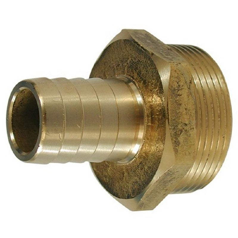 Aquafax DZR Hose Connector 1 inch BSP Taper Male - 1 inch Hose