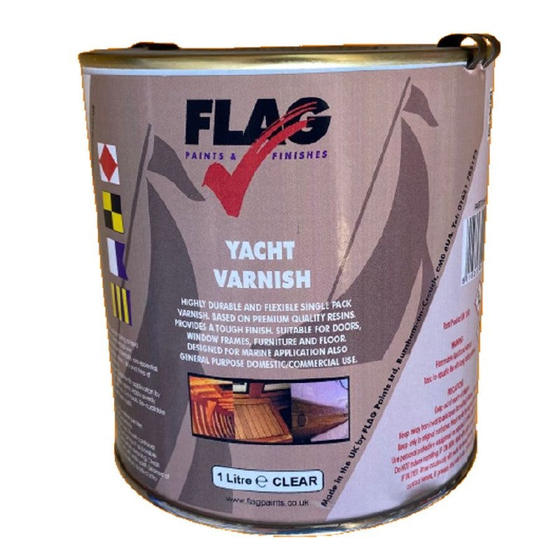 Flag Gloss Yacht Varnish 1 Litre FYV01