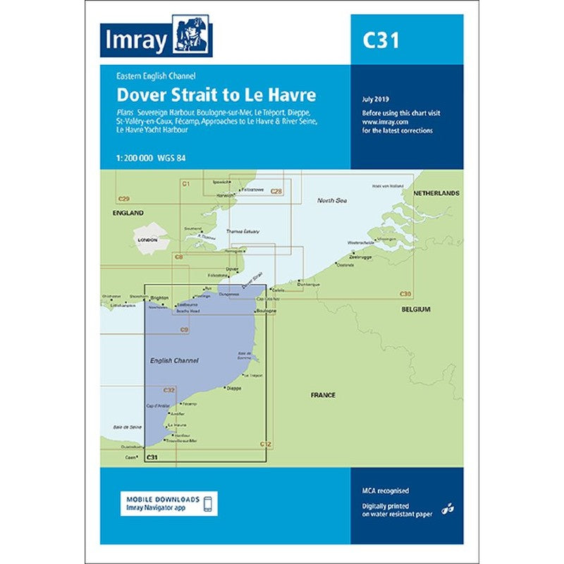 Imray C Chart - C31 Beachy Head to Boulonge