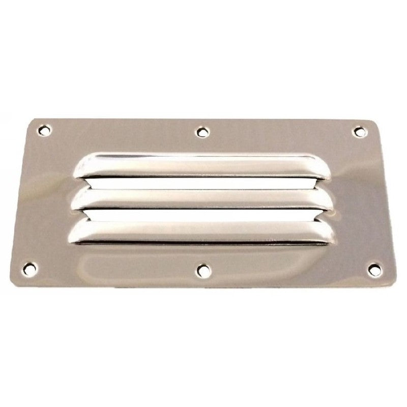 Waveline Louvered Vent Stainless Steel 127x66mm