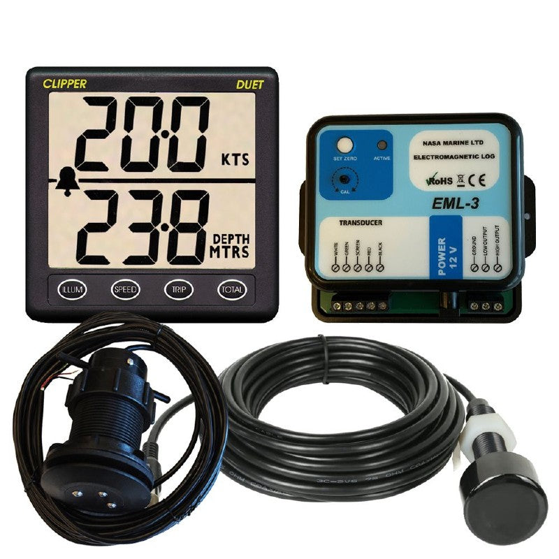 Nasa Marine Electromagnetic 3 Log and Data Box with Clipper Duet