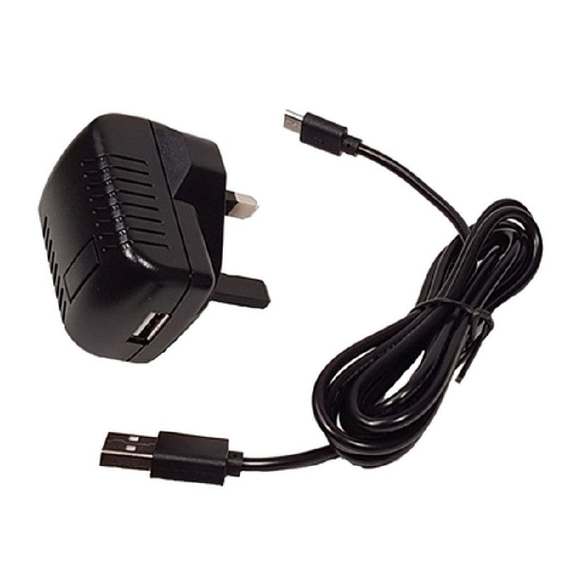 Icom USB Charger UK 3Pin USB Supply 5v 1A c/w Micro USB lead BCUSB.001