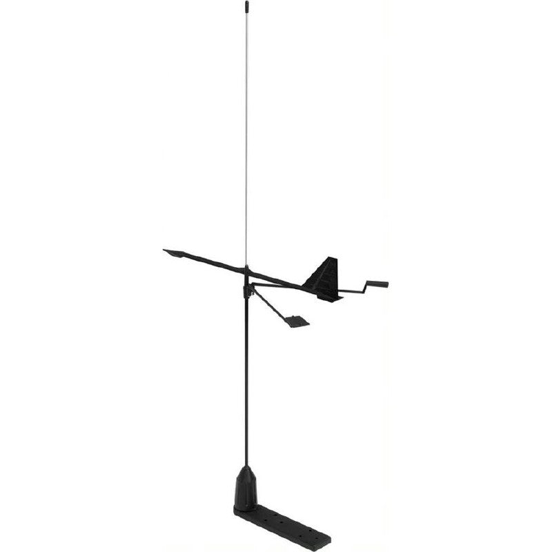 Shakespeare V-Tronix Hawk Stainless Steel VHF Antenna with Wind Indicator