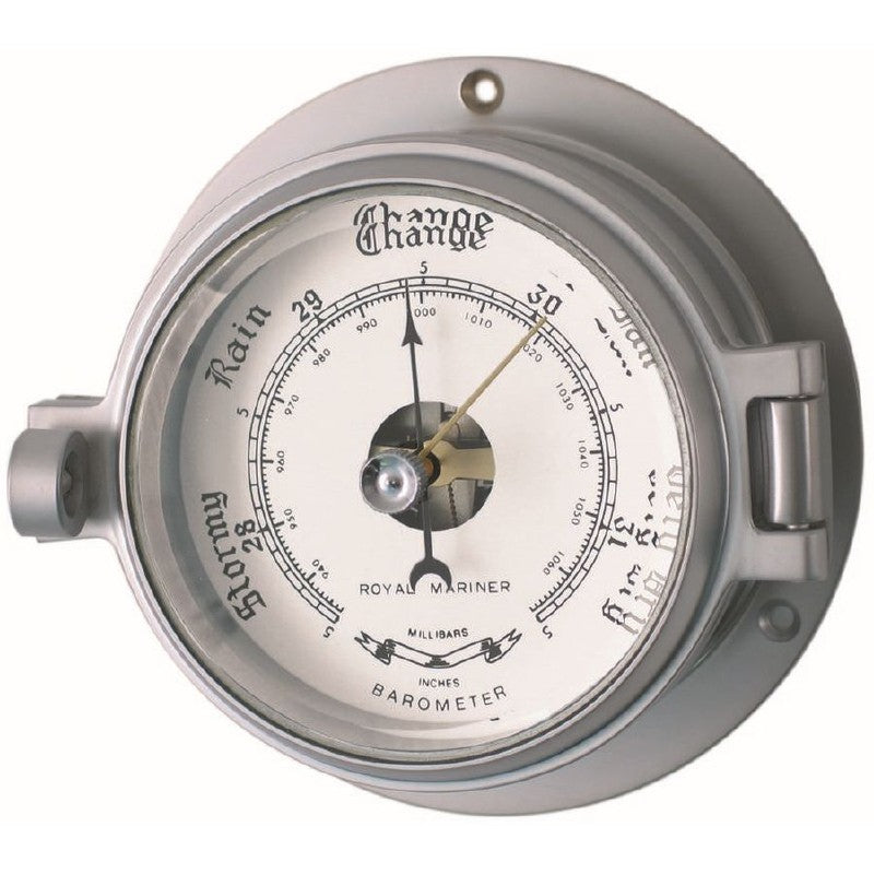 Meridian Zero Channel Matt Chrome Barometer 3 inch