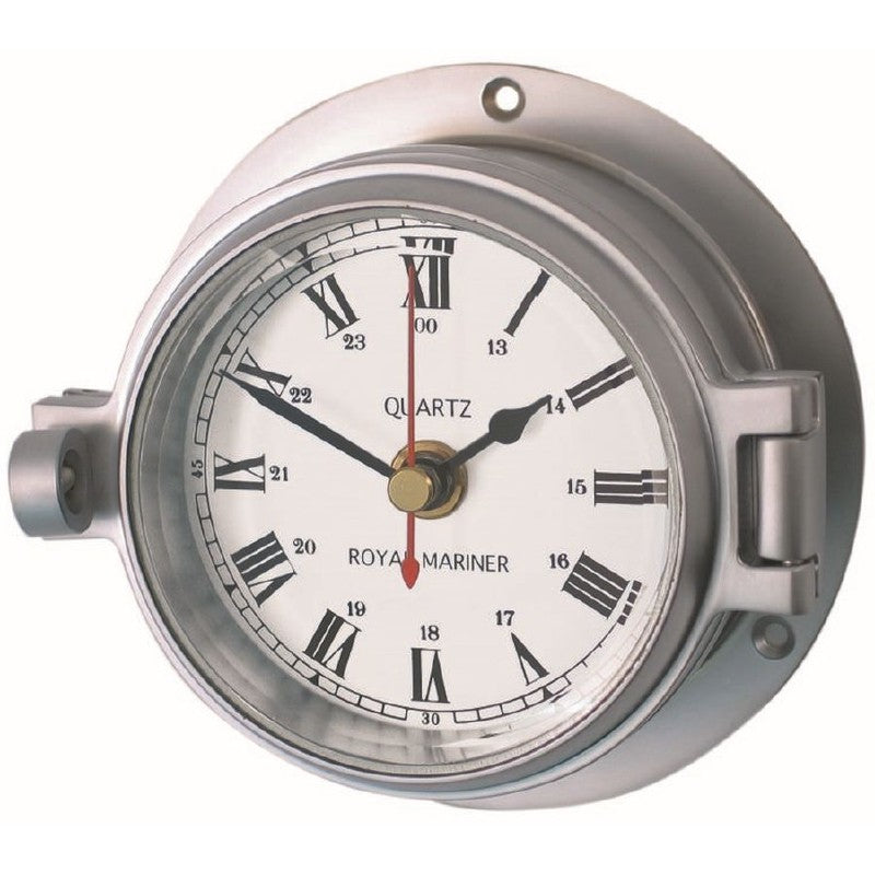 Meridian Zero Channel Matt Chrome Clock 3 inch