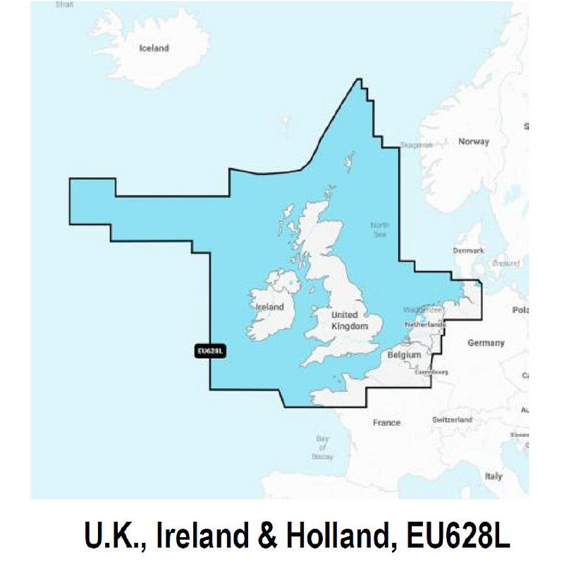 Navionics Platinum Plus Pre-Loaded Large Chart UK Ireland and Holland EU628L