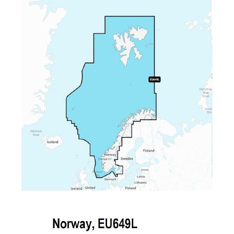 Navionics Platinum Plus Pre-Loaded Large Chart Norway EU649L