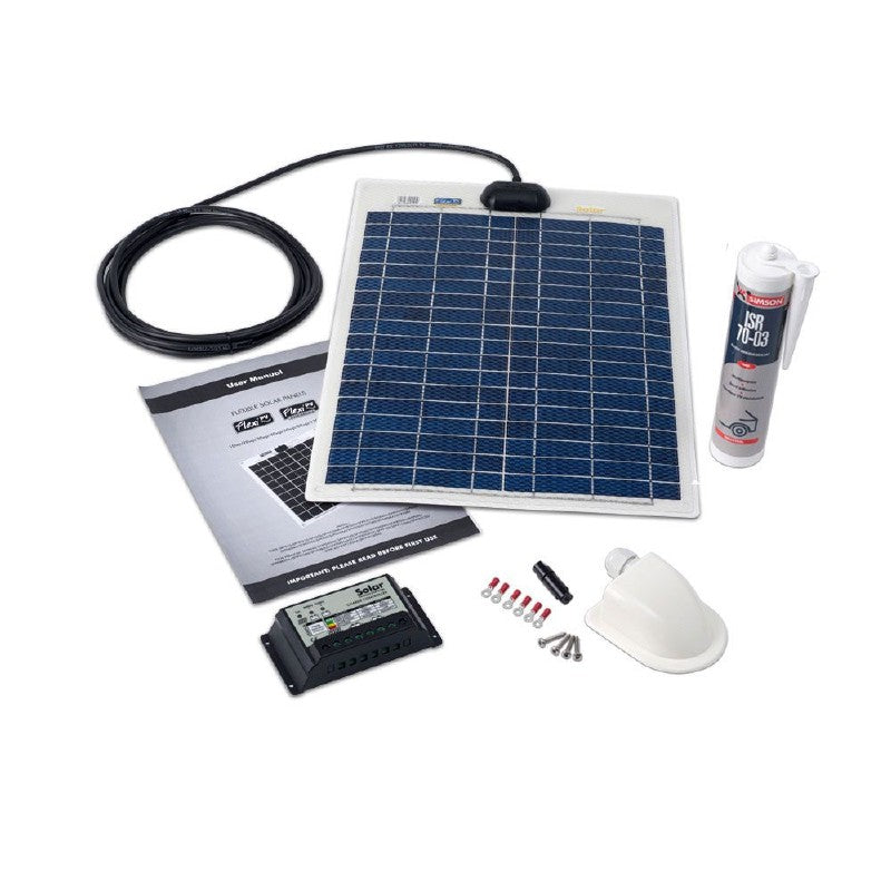 Solar Technology 20w Flexi Solar Panel and Deck Mount Kit