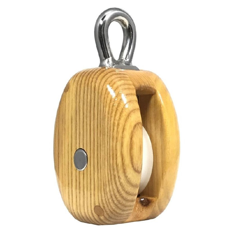 Metalmor Yacht Wooden Ash Block Single with Bow 8-10mm