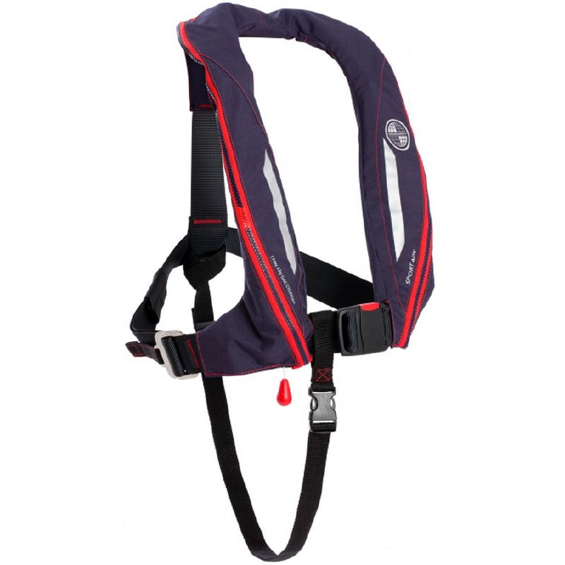 Ocean Safety Sport ADV Lifejacket with Hood and Light Navy Auto