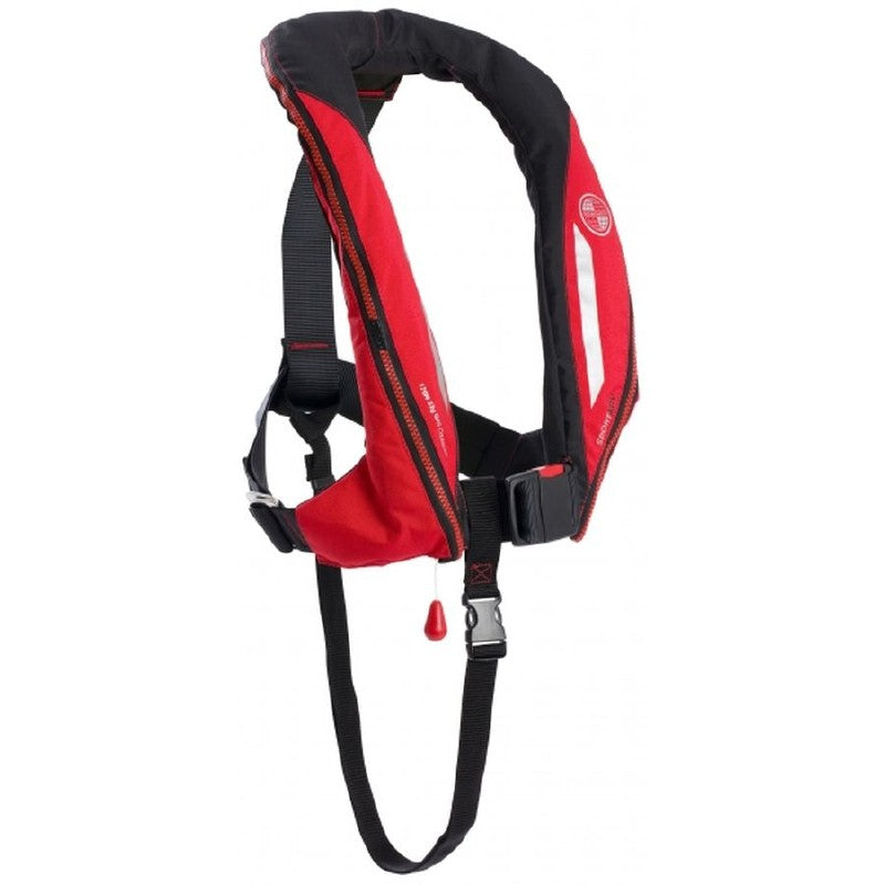 Ocean Safety Sport ADV Lifejacket with Hood and Light Red/Carbon Auto