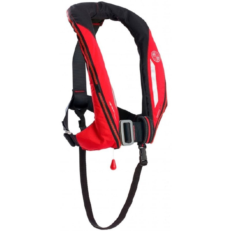 Ocean Safety Sport ADV Lifejacket with Hood and Light Red/Cardon Auto and Harness