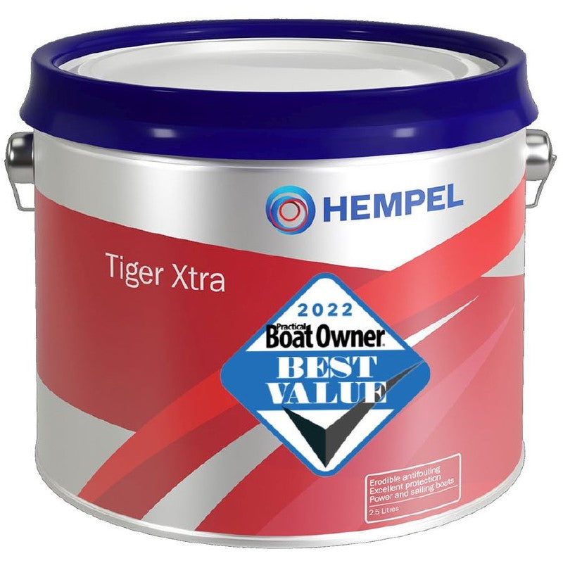 Hempel Tiger Xtra Antifoul 2.5L - White 10000