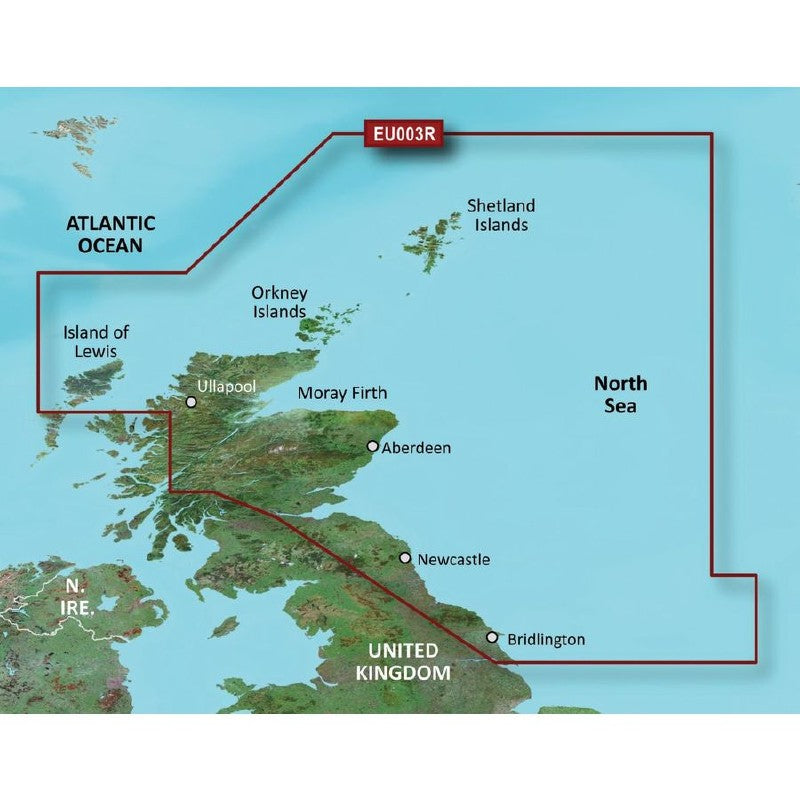 Garmin BlueChart G3 Regular Area - HXEU003R Great Britain, Northeast Coast