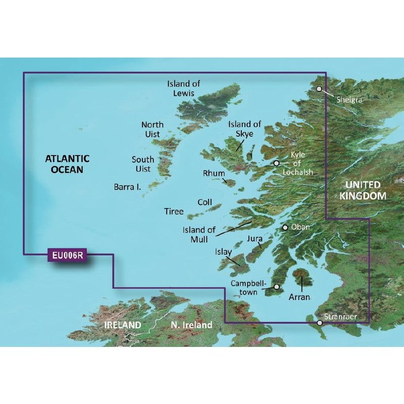 Garmin BlueChart G3 Regular Area - HXEU006R Scotland, West Coast