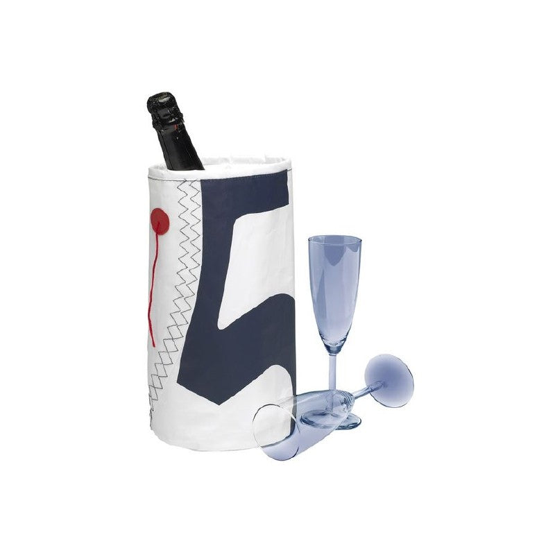 Meridian Zero Sailcloth Wine Cooler Navy Blue