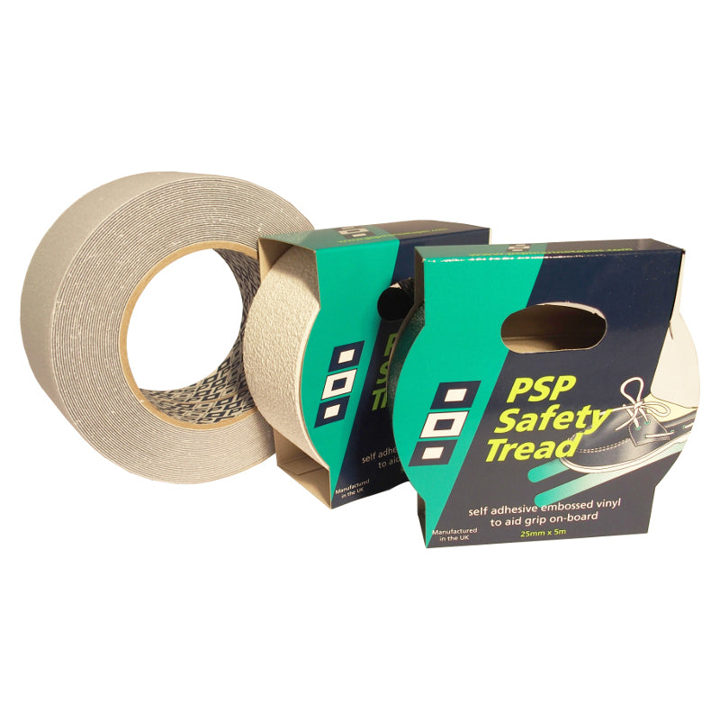 PSP Safety Tread Anti-Slip Tape 25mm x 5m - Clear