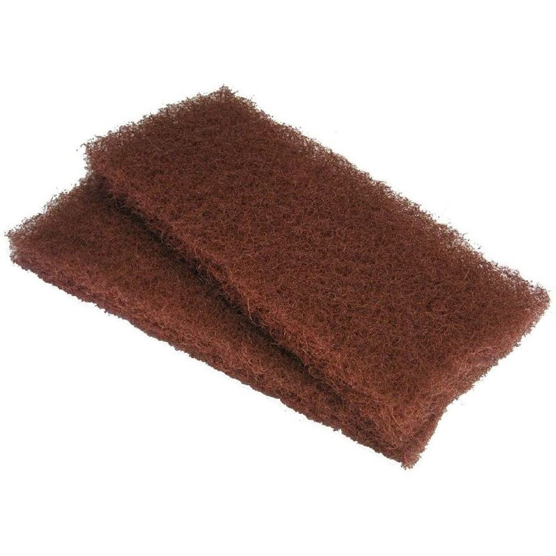 Shurhold Coarse Scrubber Pads Twin Pack - Brown