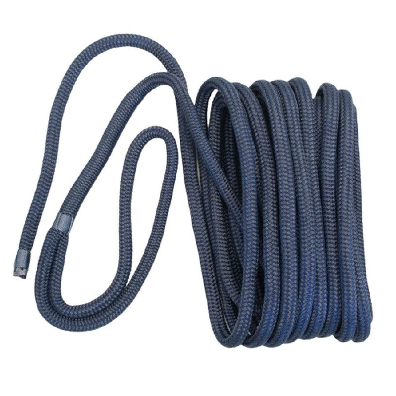 Meridian Zero Mooring Line 12mm x 10m Navy Polyester Braided and Spliced