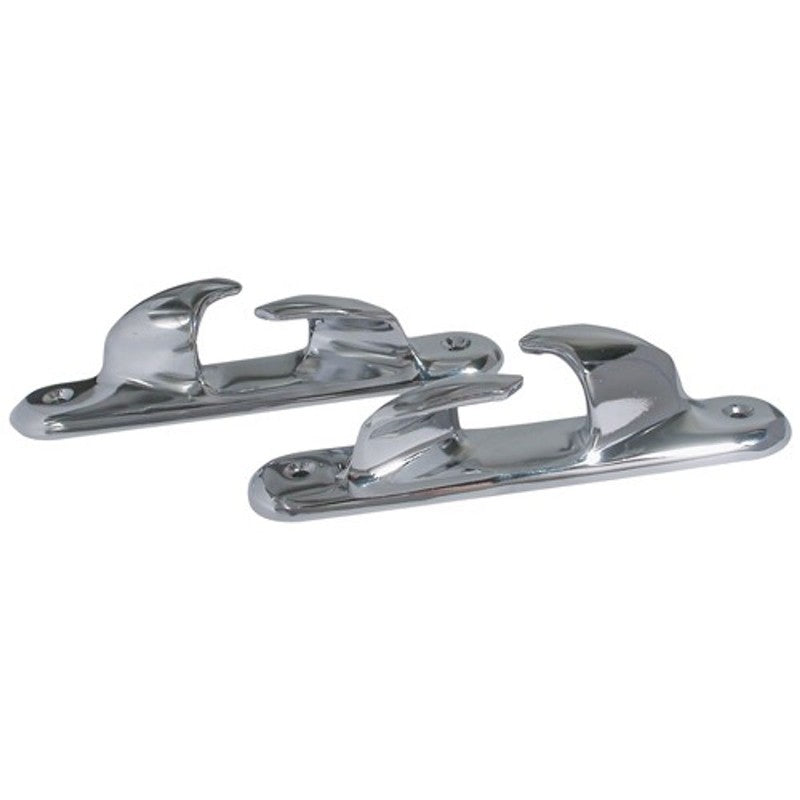 Aquafax Handed Fairleads Right and Left Hand Chrome 300mm Long - Pair