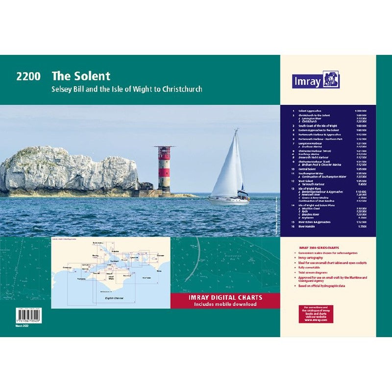 Imray 2200 The Solent Chart Pack