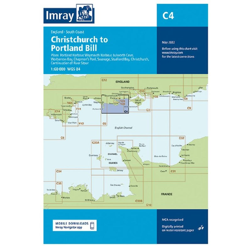 Imray C Chart - C4 Needles to Portland Bill