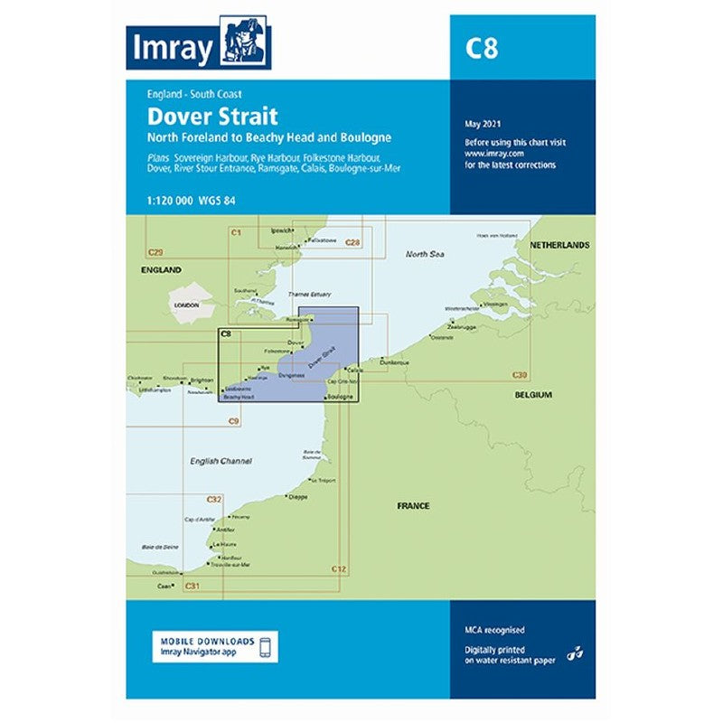 Imray C Chart - C8 Dover Strait