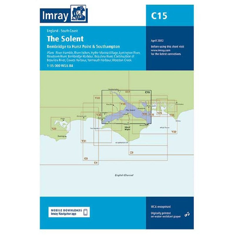 Imray C Chart - C15 The Solent