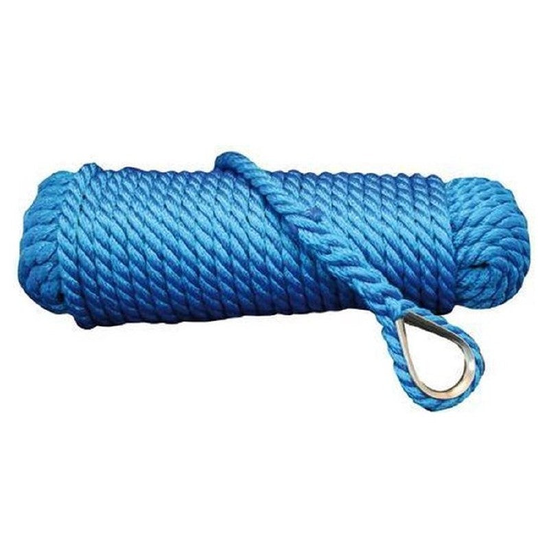 Talamex Ready-To-Use Anchorline 10mm x 20m with Spliced Eye - Blue