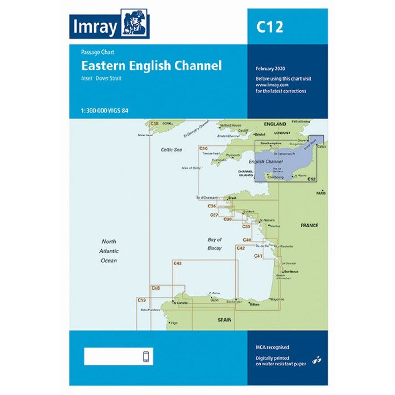 Imray C Chart - C12 Eastern English Channel