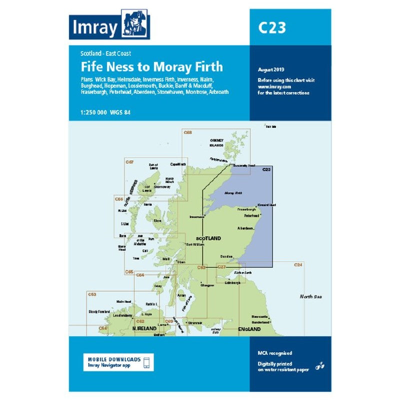 Imray C Chart - C23 East Coast of Scotland