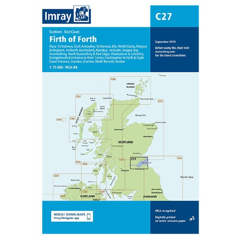 Imray C Chart - C27 Firth of Forth