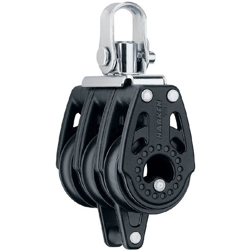 Harken 345 29mm Carbo Triple Block with Swivel and Becket