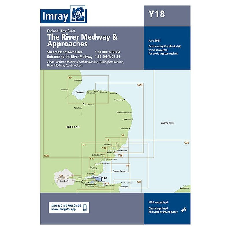 Imray Chart Y18 River Medway