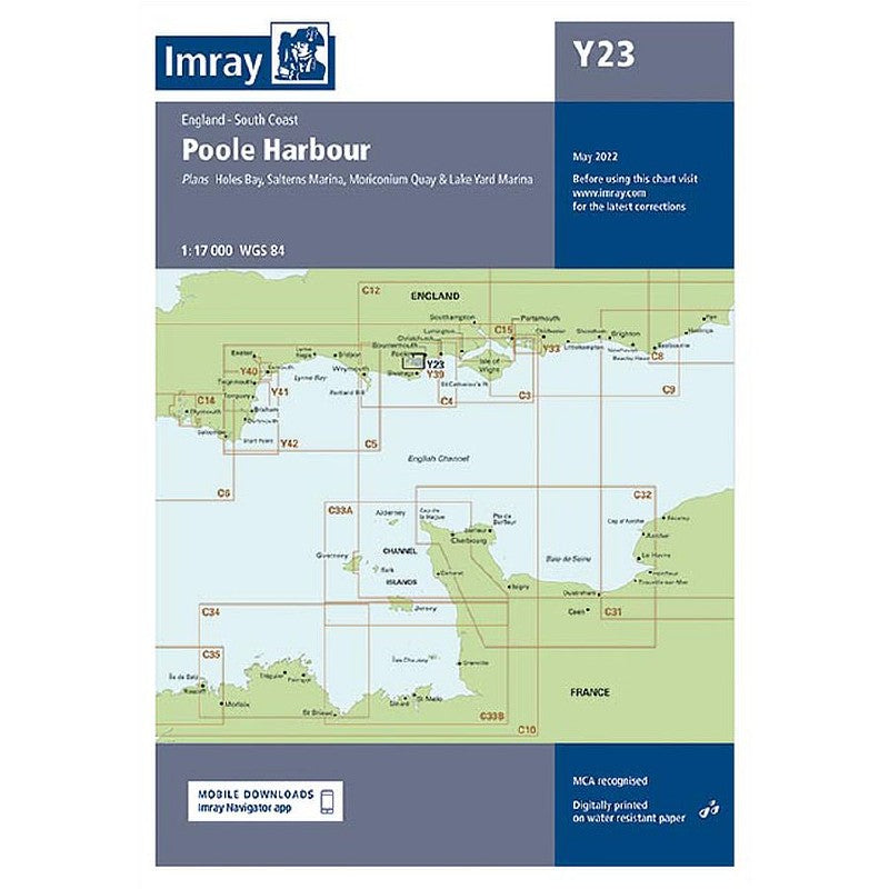 Imray Chart Y23 Poole Harbour