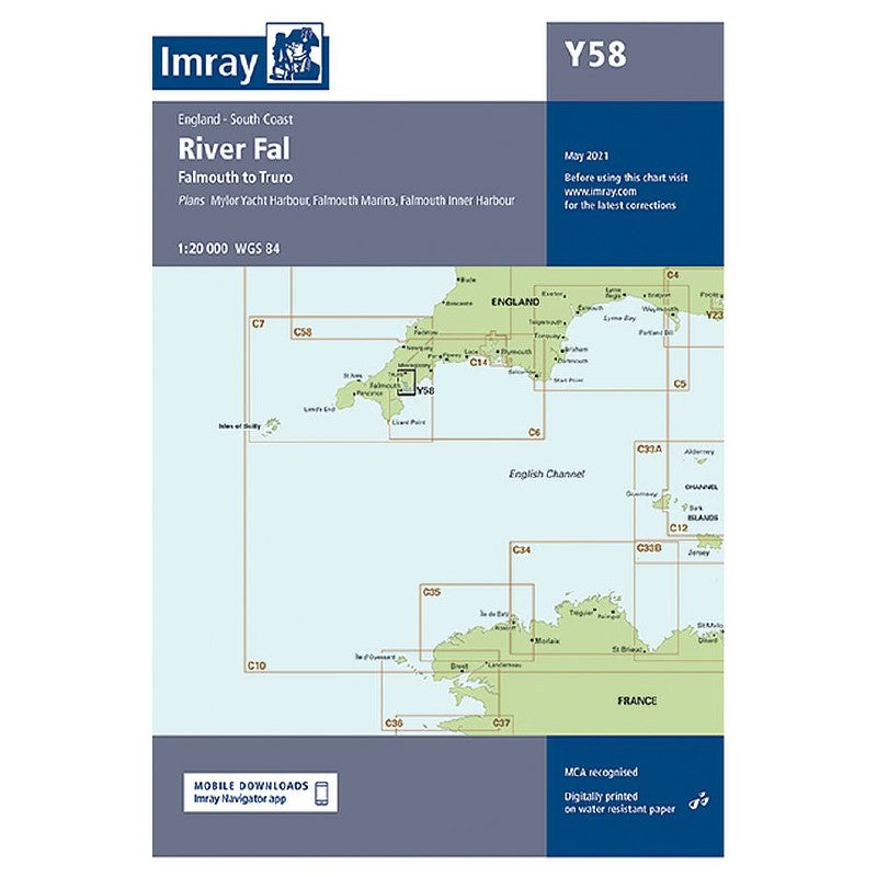 Imray Chart Y58 River Fal