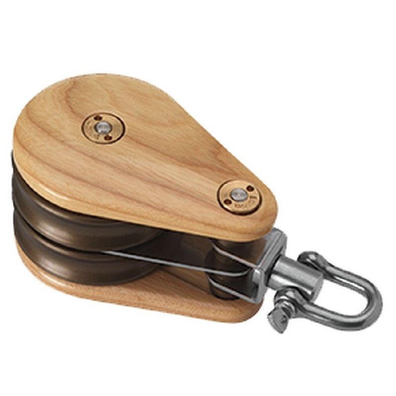 Barton Classic Wooden Block Double Swivel 30mm