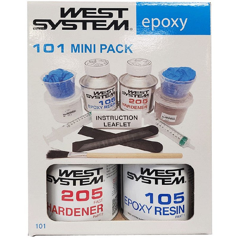 West System 101 Mini Pack Epoxy Resin Repair Kit - Ideal for small boat repairs