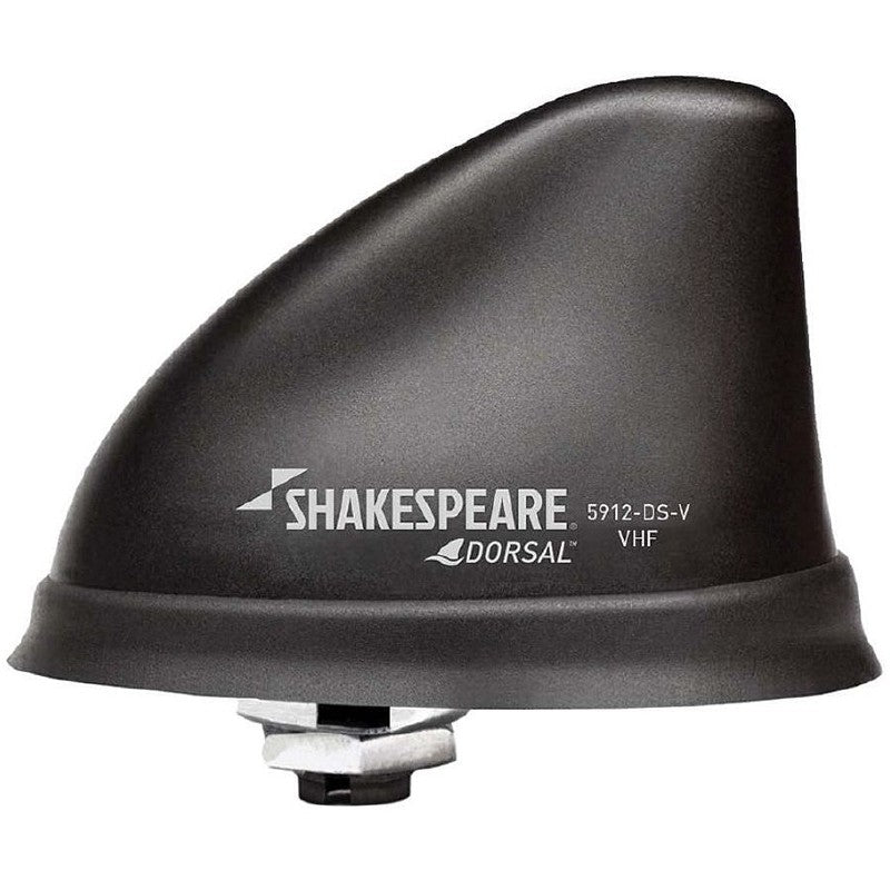 Shakespeare Dorsal Low Profile AM/FM Antenna 10mile Range 8m Cable Plug Black