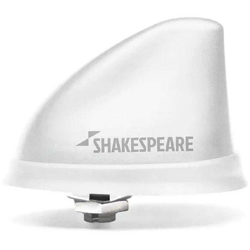 Shakespeare Dorsal Low Profile AM/FM Antenna 10mile Range 8m Cable Plug White