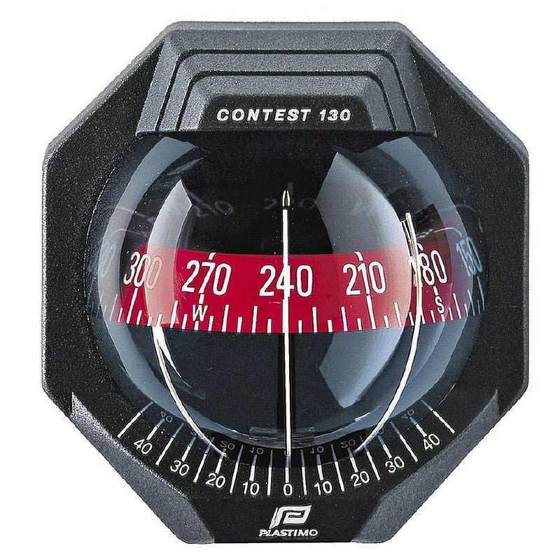 Plastimo Contest 130 Compass Bulkhead Mount Black 17291